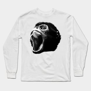 Screaming monkey Long Sleeve T-Shirt